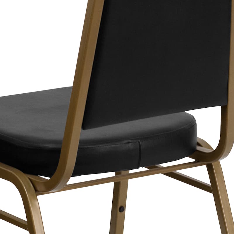 4 Pack Trapezoidal Back Stacking Banquet Chair - 20.25"D x 17.5"W x 36"H