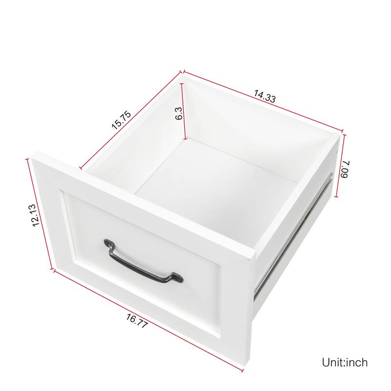 GDFStudio - Saly Modern Multi-Function Home Office Desk & Workstation with Storage, Drawers & Hutch