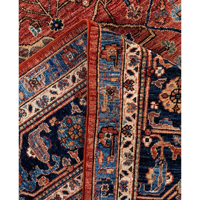 Serapi One-of-a-Kind Hand-Knotted Area Rug - Orange - 8' 0" x 10' 3"