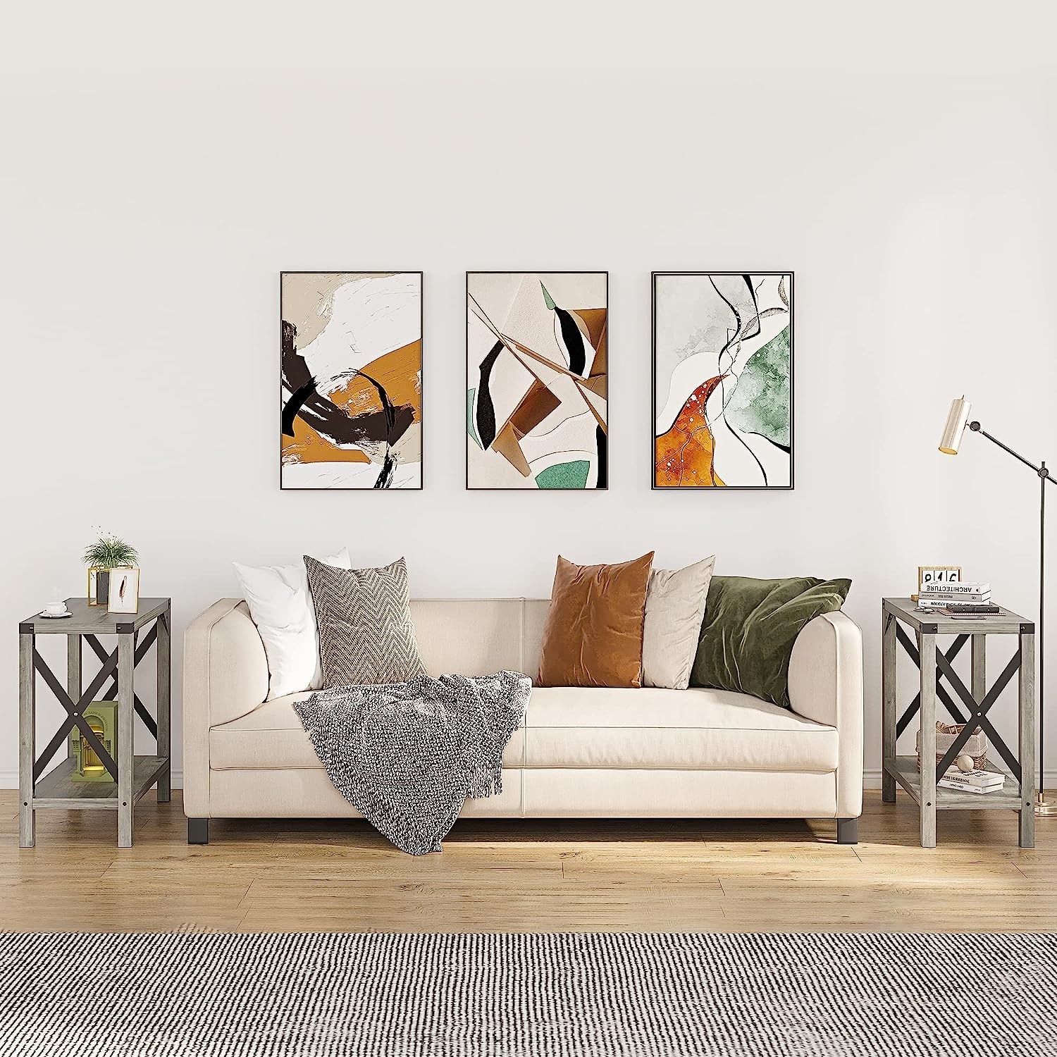 Small rectangular top end table
