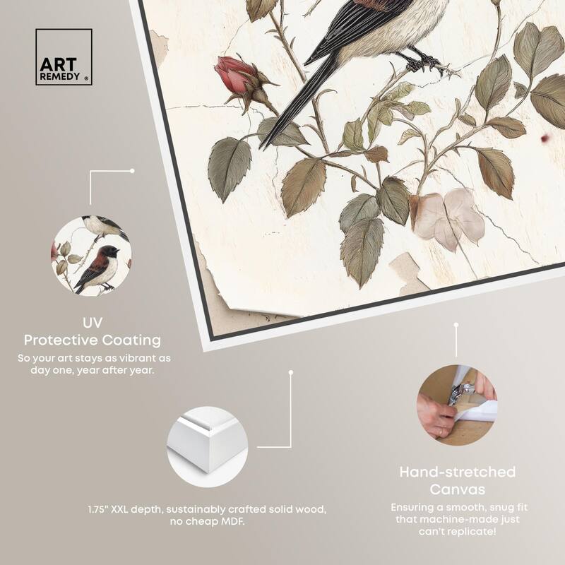 Birdsong and Bloom Canvas by Art Remedy