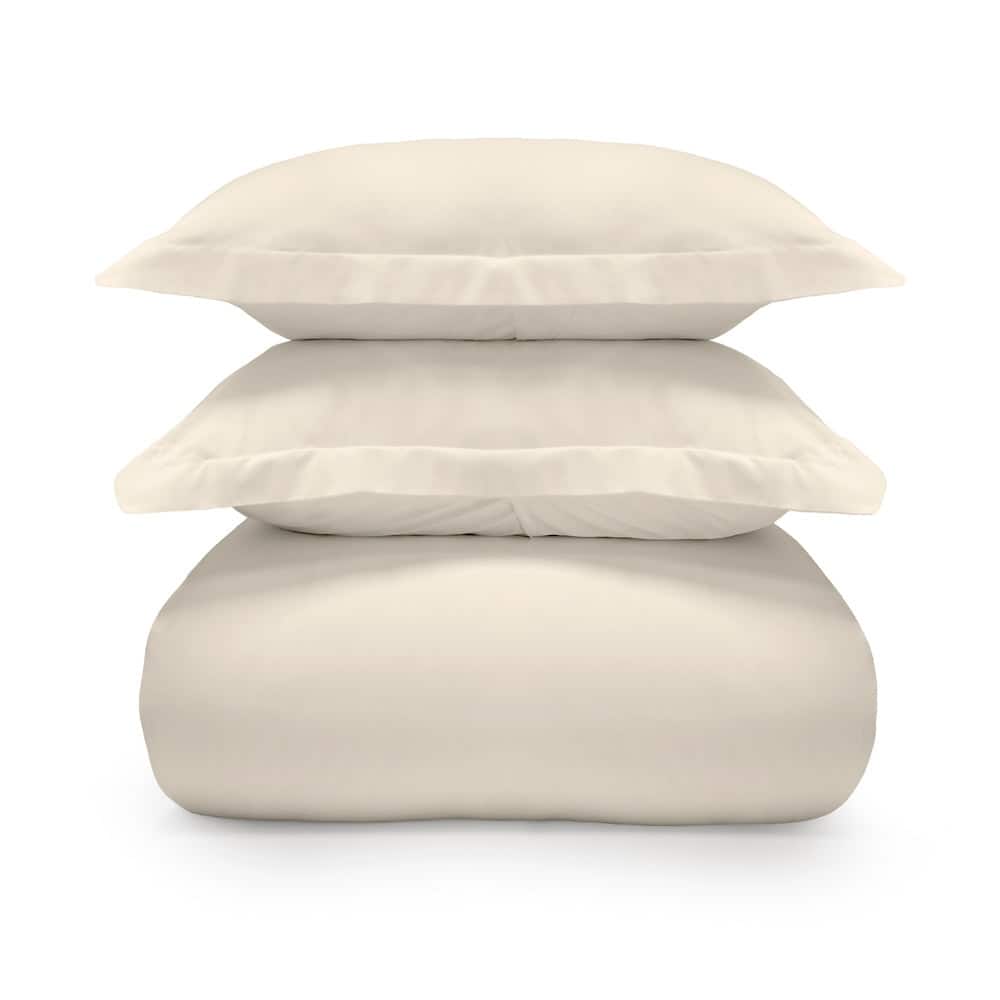 Jennifer Adams 400TC Long-Staple Cotton Sateen 3pc. Duvet Cover and Sham Set