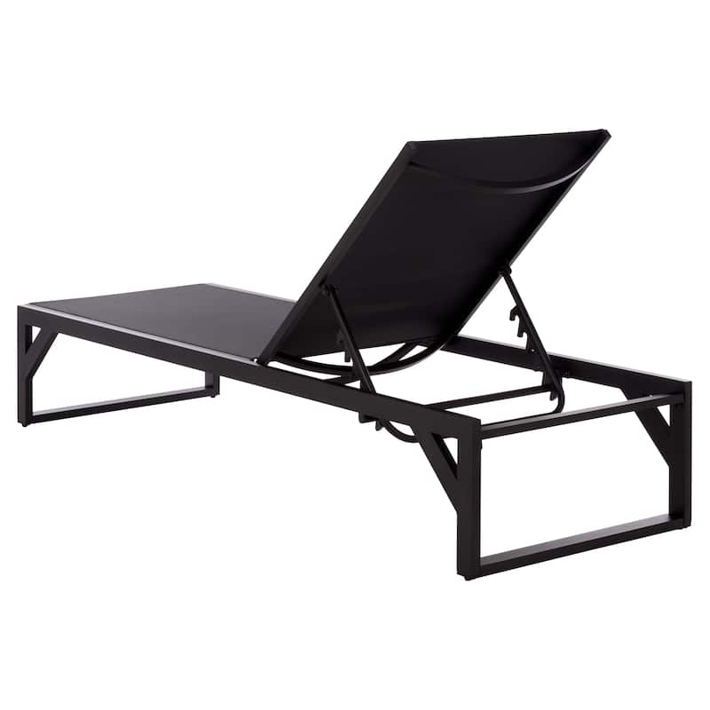 SAFAVIEH Outdoor Living Jordan Aluminum Lounger - 79"W x 27"D x 14"H