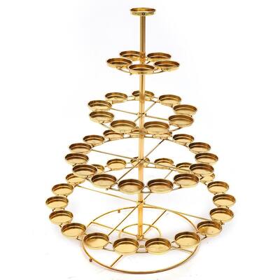 Golden Ghee Lamp Holder Stand Rack