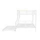 preview thumbnail 42 of 46, Industrial Modern Full XL over Queen Metal Bunk Bed with Trundle, Save Space or Split Into 2 Beds, Crafted For Safety, Black