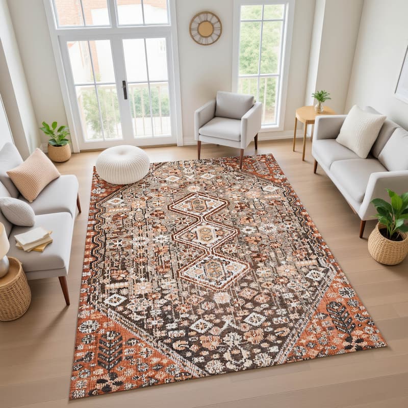 Premium Washable Super Soft Traditional Global Mayfield Rug