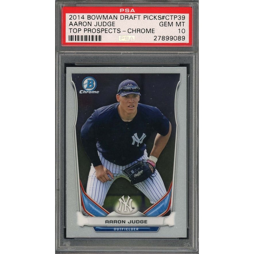 Aaron Judge 2014 Bowman Draft Picks Chrome Baseball Rookie Card #CTP39 PSA 10 - 8'6" x 11'6"