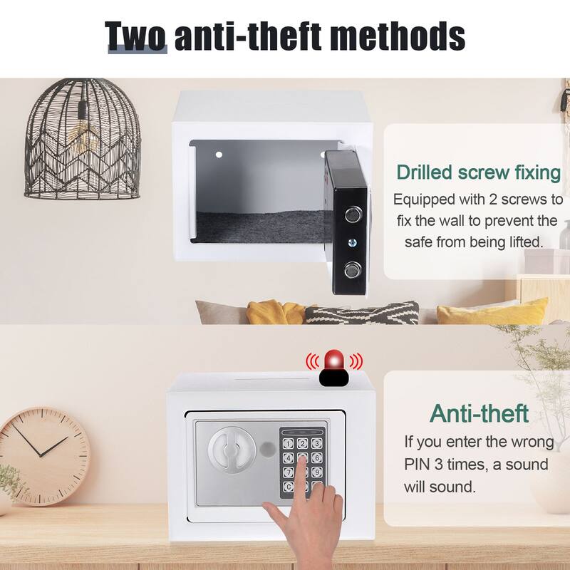 Fireproof Small Safe Box Digital Electronic Security Safe Box for Home