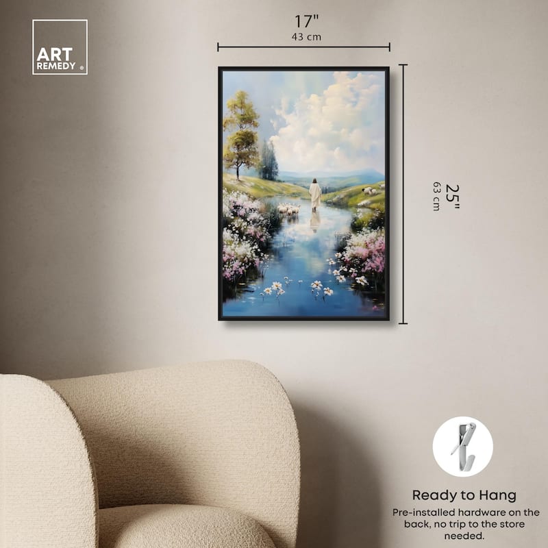Caretaker's Calm Crossing I Canvas by Art Remedy