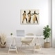 preview thumbnail 7 of 12, Stupell Powerful Women Dancing African Glam Fashion Black Beige Canvas Wall Art - Brown