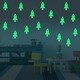preview thumbnail 2 of 0, Walplus Peel and Stick Glow In The Dark Rocket Wall Stickers Home Room Decor