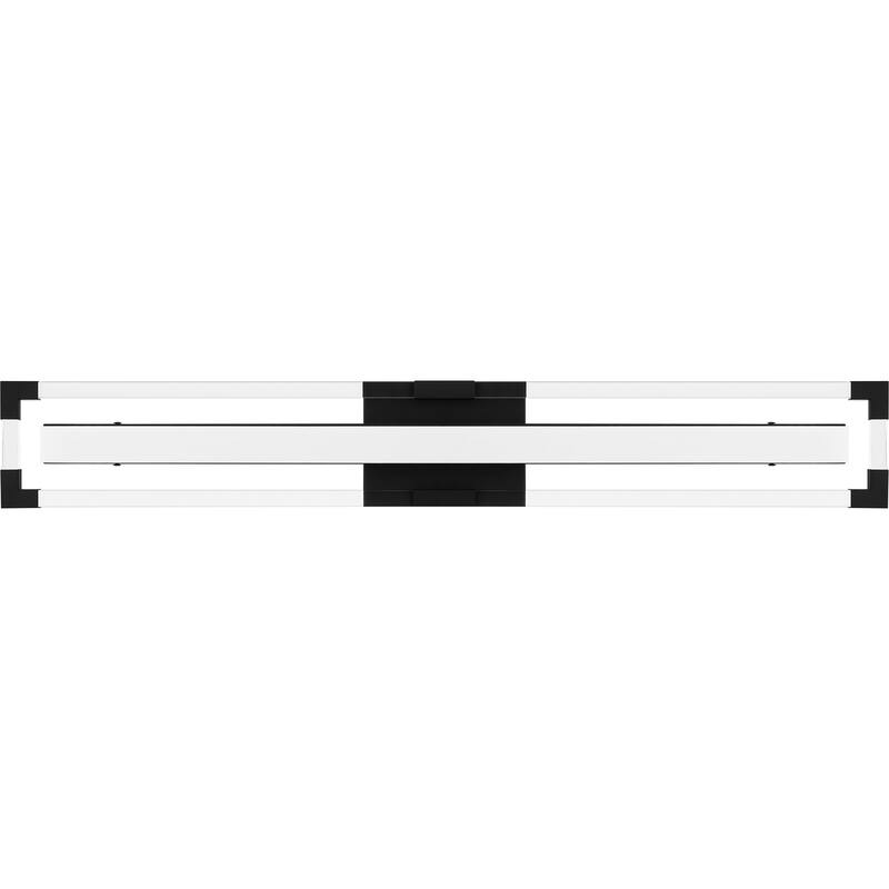 Elias Integrated LED Matte Black Bath Light with CCT Switch
