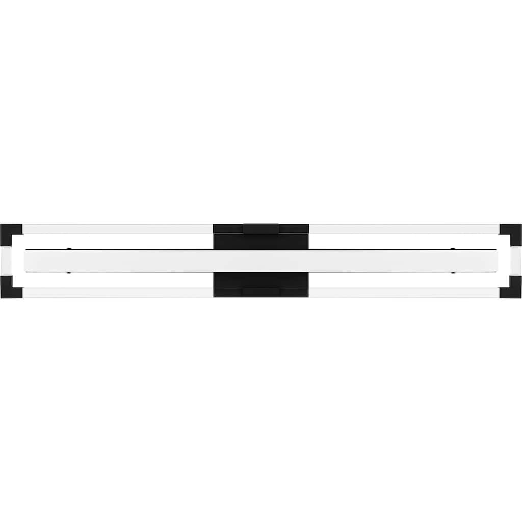 Elias Integrated LED Matte Black Bath Light with CCT Switch