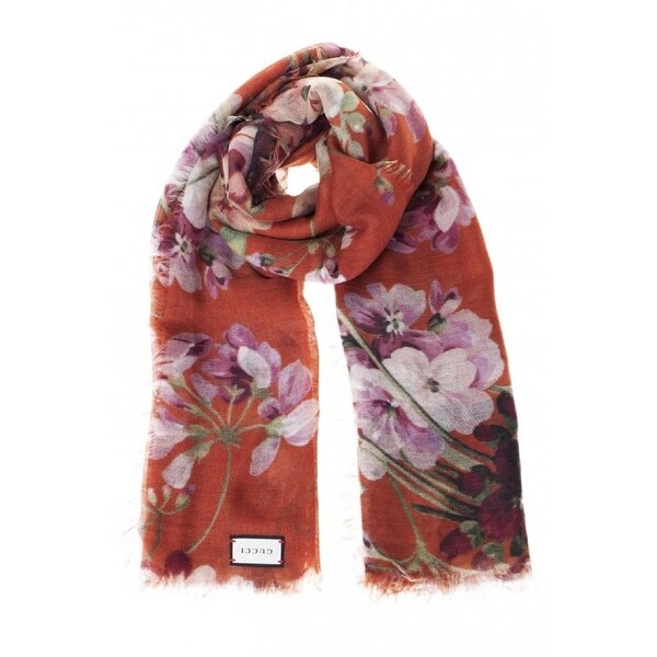 floral cashmere scarf