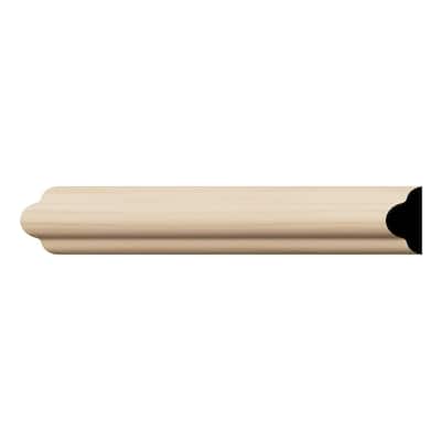 WM1215: 9/16-in x 1-1/4-in x 96-in Americraft Solid Hardwood Stain Grade Joint Moulding