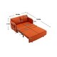 preview thumbnail 66 of 70, Velvet Loveseat Couch with Pull Out Bed Convertible Sleeper Sofa Bed