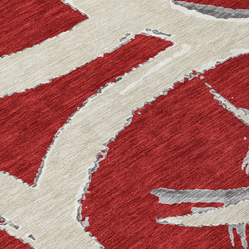 HomeRoots Abstract Transitional Rectangle Outdoor Rug