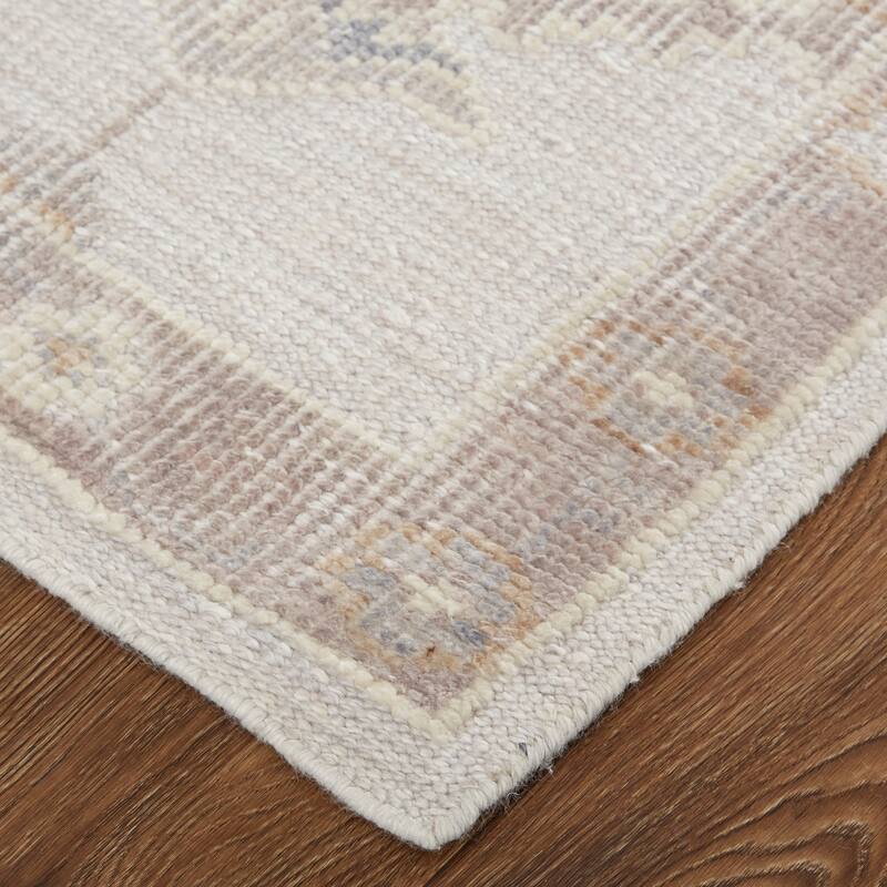 Tierney Eco Friendly PET Oushak Rug, Warm Gray/Tan, Area Rug