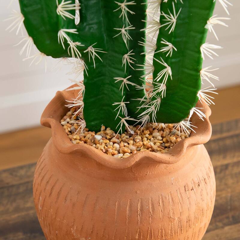 Cactus Artificial Plant with Planter - 2.25' - Green