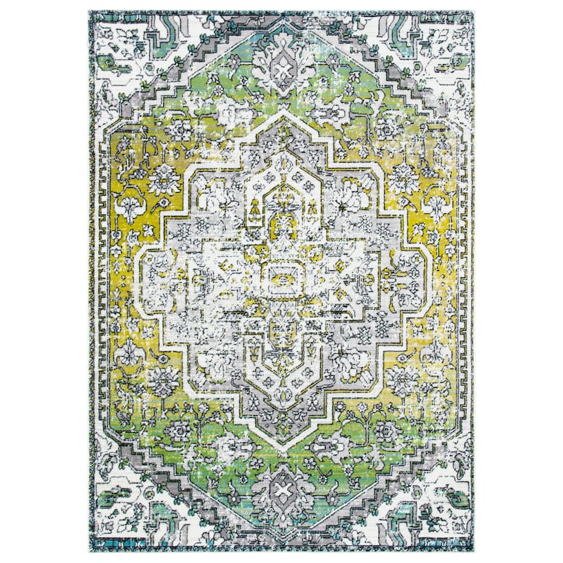 SAFAVIEH Skyler Rillie Boho Medallion Watercolor Rug