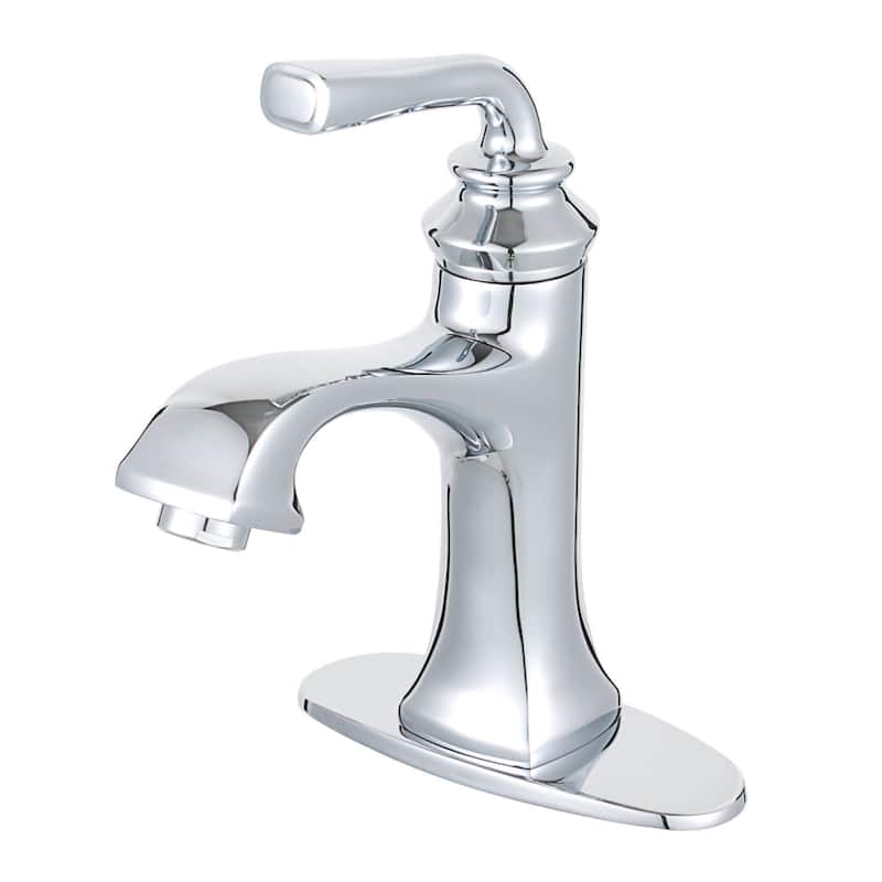 Kingston Brass Restoration 1.2 GPM Deck Mounted Single Hole Bathroom - Polished Chrome