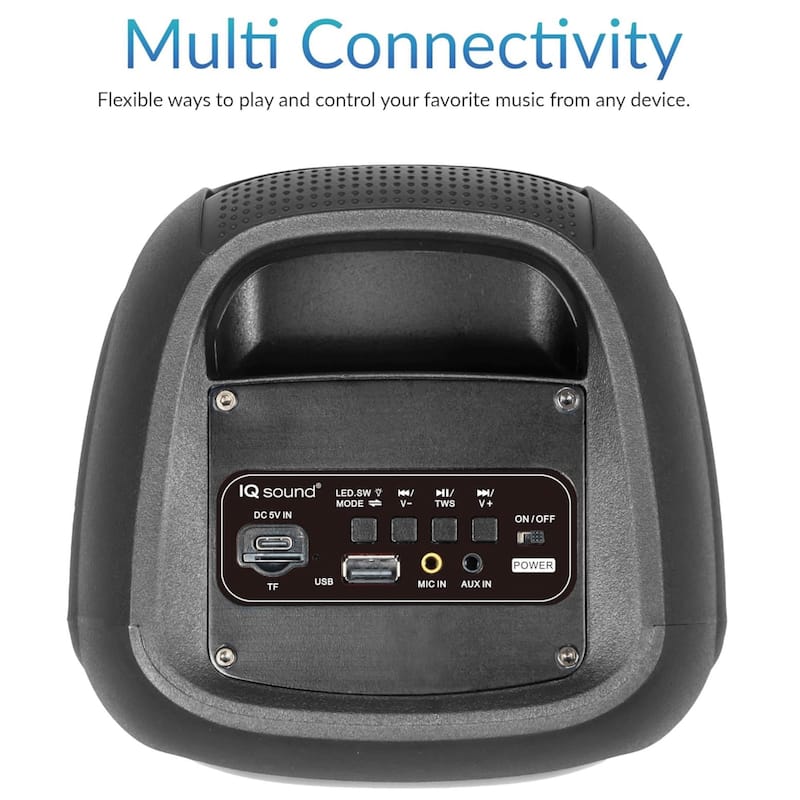 IQ Sound 2x4-Inch High Efficiency Bluetooth Speaker System