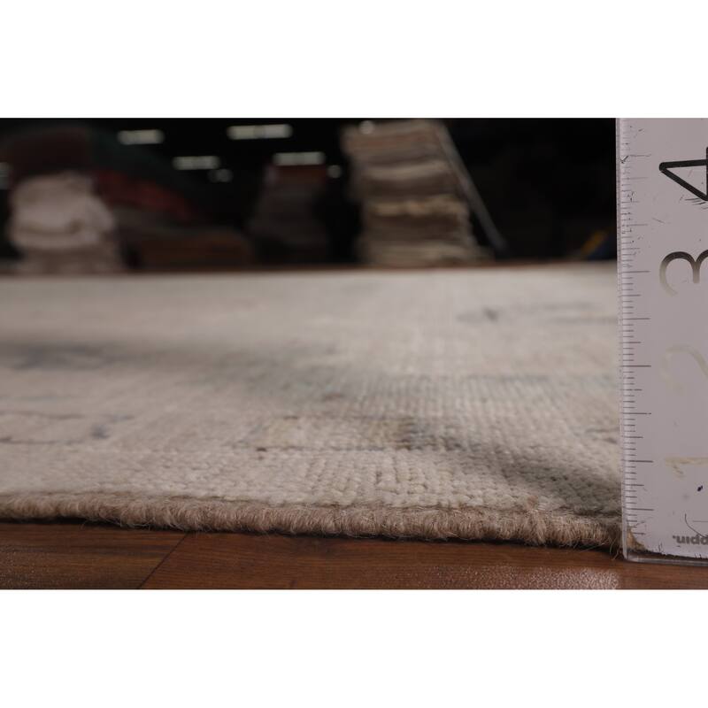 Vegetable Dye Oushak Oriental Area Rug Hand-Knotted Wool Carpet - 8'5"x 10'0"