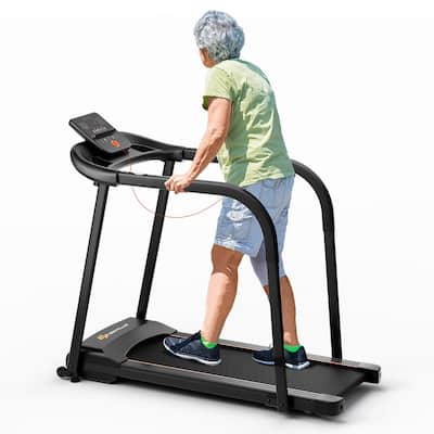 Costway 2.5 HP Walking Treadmill with Long Handrails for Seniors - See Details