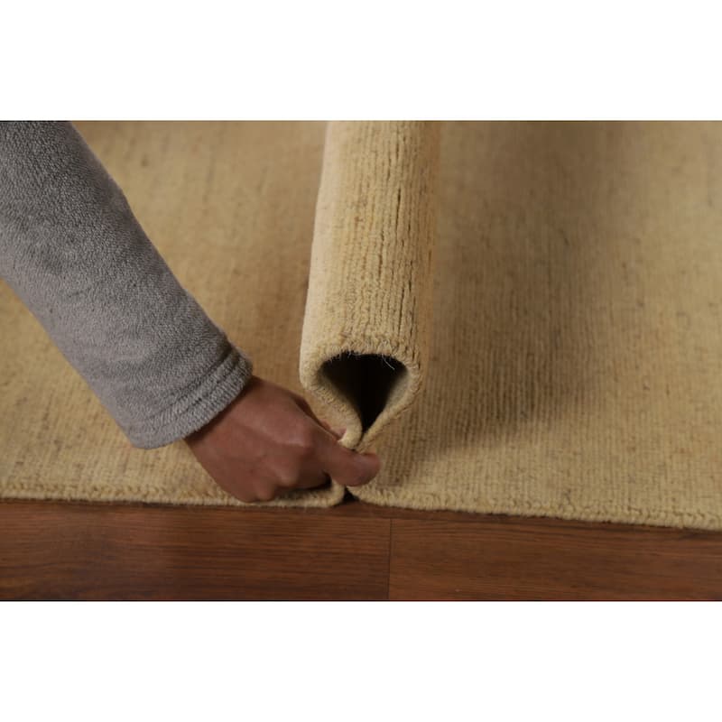 Gabbeh Modern Runner Rug Hand-Knotted Contemporary Wool Carpet - 2'6"x 9'8"