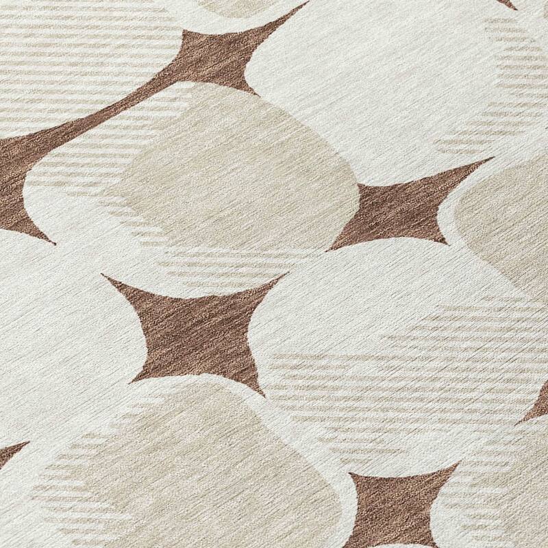 HomeRoots Abstract Transitional Rectangle Outdoor Rug