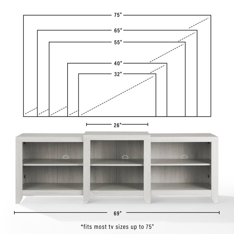 Crosley Ronin 69" Low Profile Tv Stand