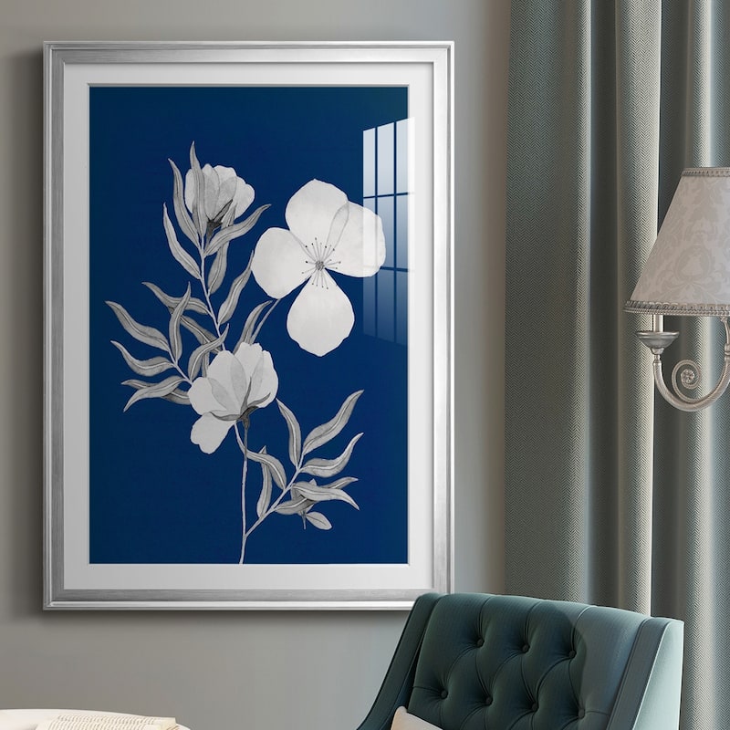 Indigo Sketch II Premium Framed Print - Ready to Hang