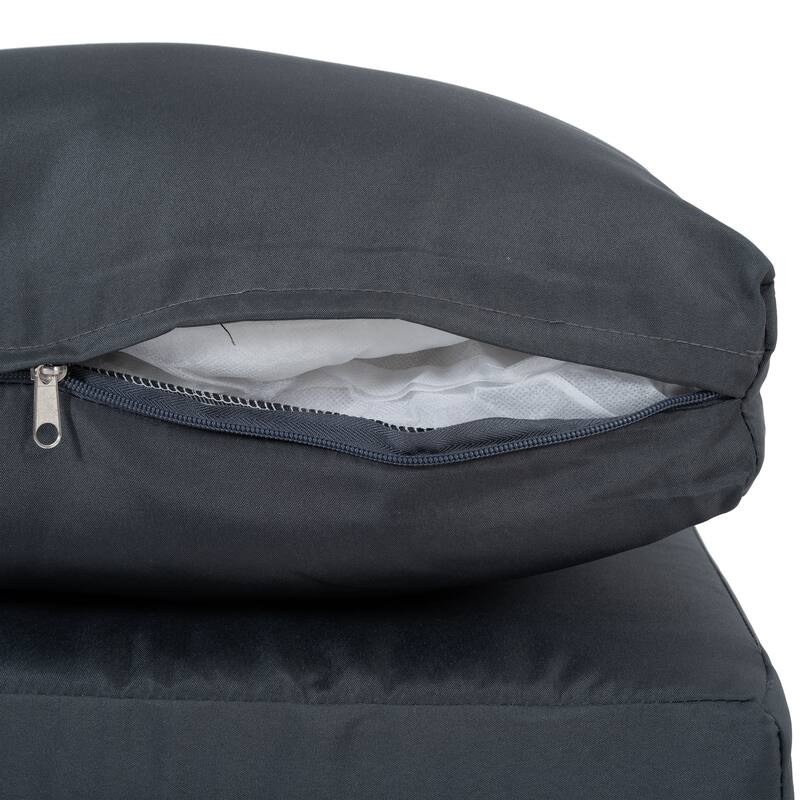 2 Pieces Single Sofa with Cushion