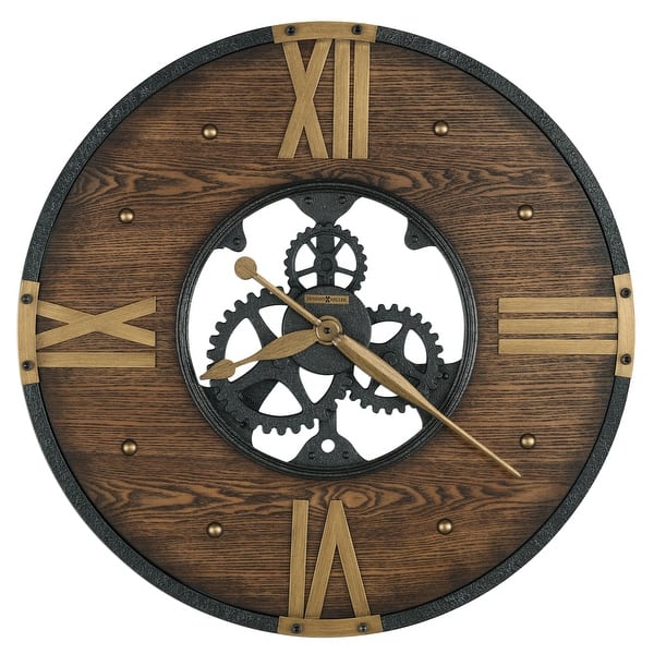 slide 2 of 2, Howard Miller Murano Old World, Vintage, Eclectic, and Steampunk Style Gallery Wall Clock with Skeleton Movements