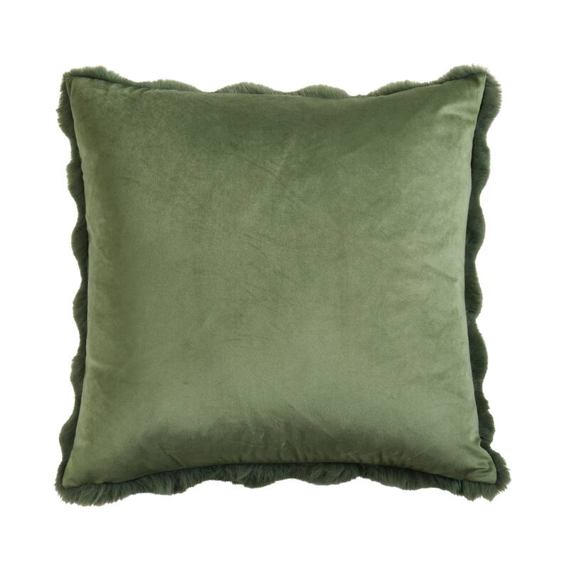 Plush Faux Fur Throw Pillow - Ultra-Soft Textured Accent for Sofa, Bed & Cozy Layered Styling