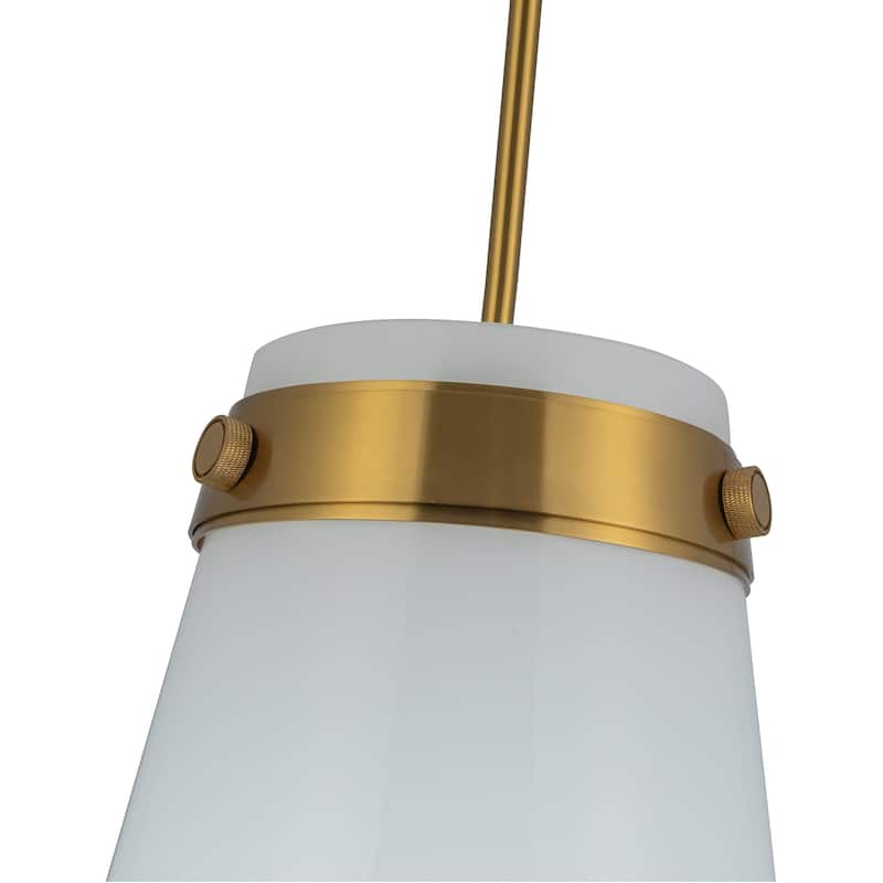 Artcraft Dahlia 1-Light Pendant - 12" Dia.