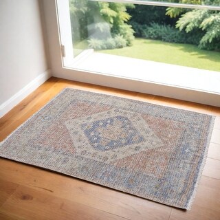 Stylish Rectangle Area Rug with Abstract Design - 36' X '24' X '0.4 ...
