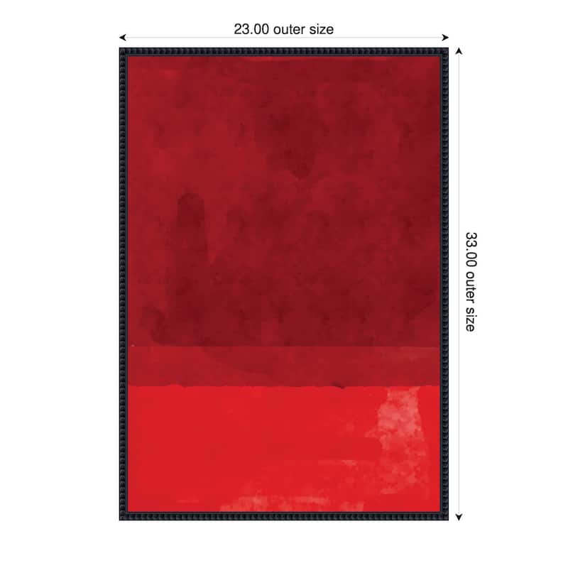 Minimal Watercolor #2 by Jay Stanley Framed Canvas Wall Art Print - 23 x 33 in