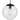 Atwell Collection 1-Light Clear Glass Matte Black Medium Pendant - 10 in x 10 in x 10.5 in