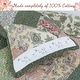 preview thumbnail 3 of 8, The Green Barn Cypress Ridge Forest Floral Patchwork 3-piece Quilt Bedding Set