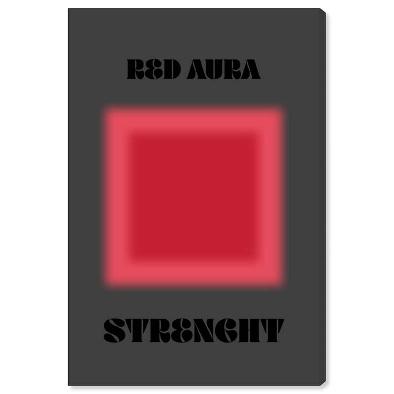 Wynwood Studio Canvas Spiritual and Religious Red Aura Strenght Red and Dark Gray Modern & Contemporary Wall Art Canvas Print