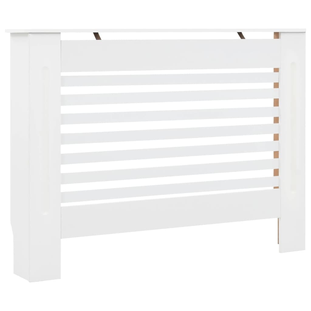 Shop Vidaxl Radiator Cover White 44 1 X7 5 X32 1 Mdf Overstock