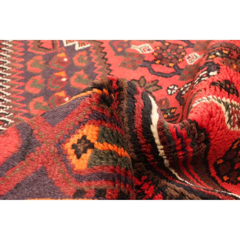 ECARPETGALLERY Hand-knotted Andelz Red Wool Rug - 4'2 x 6'4