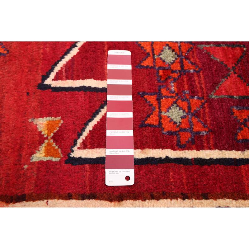 ECARPETGALLERY Hand-knotted Melis Vintage Red Wool Rug - 5'1 x 6'9