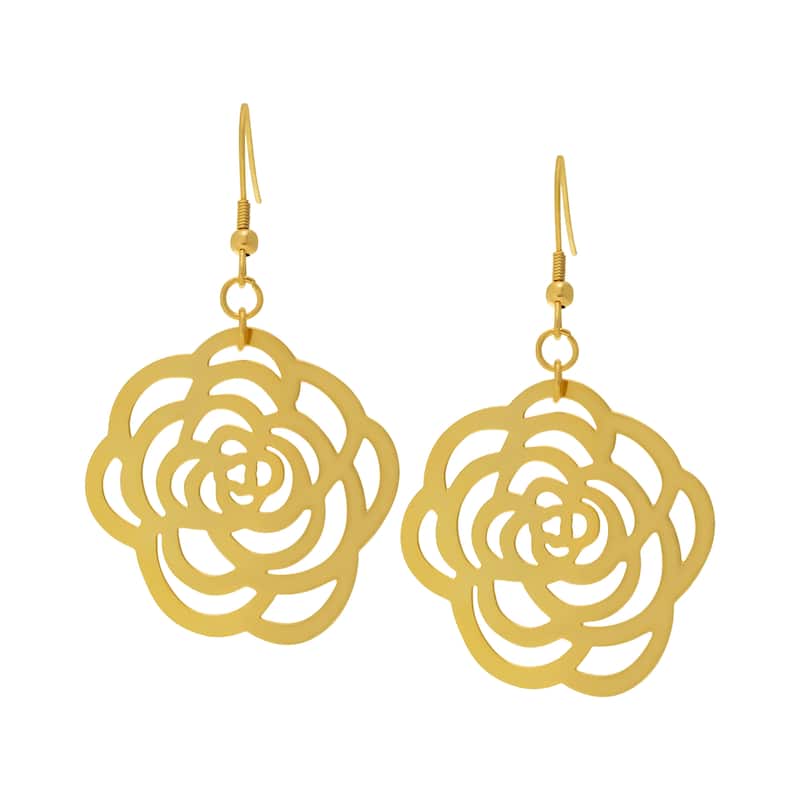 Victoria Townsend Gold-Plated Stainless Steel Flower Earrings