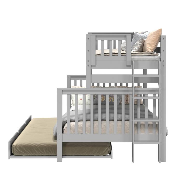 Taylor & Olive Trillium Twin over Full Bunk Bed Ladder, Full Trundle
