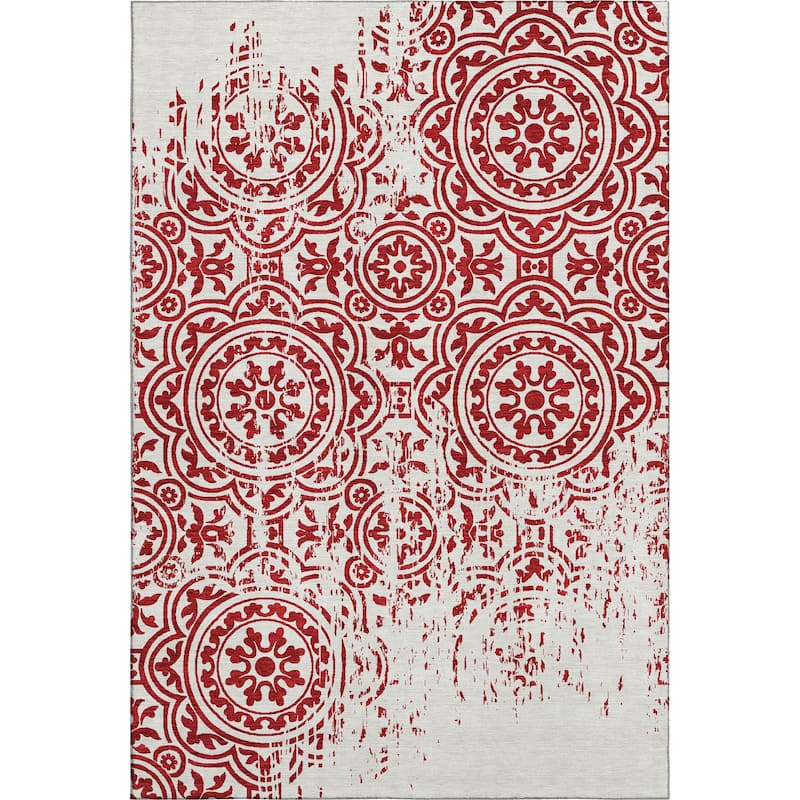 Premium Washable Super Soft Vanishing Medallion Mayfield Rug