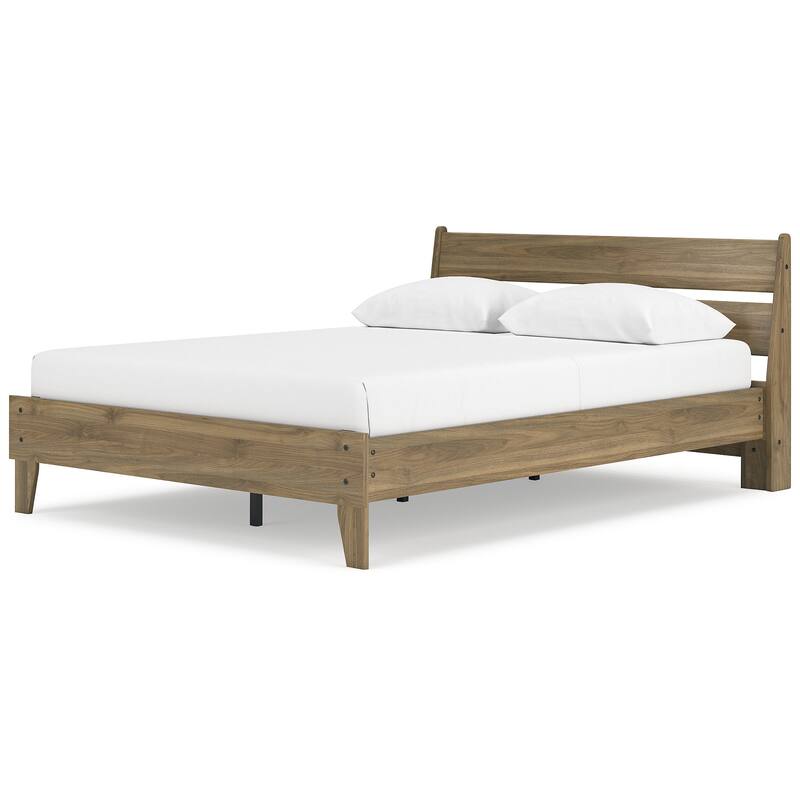 Signature Design by Ashley Deanlow Brown Platform Panel Bed