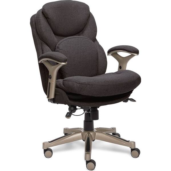 Serta Works Bonded Leather Executive Office Chair With Back In Motion Technology Overstock 18010949