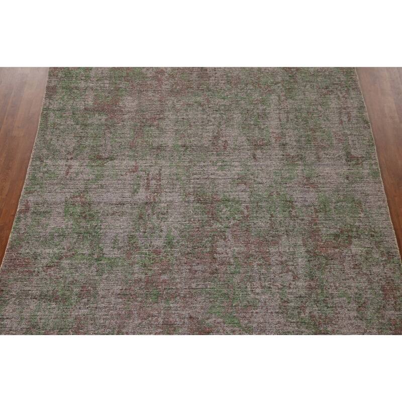 Abstract Modern Area Rug Hand-Knotted Bedroom Wool Carpet - 8'0"x 9'9"